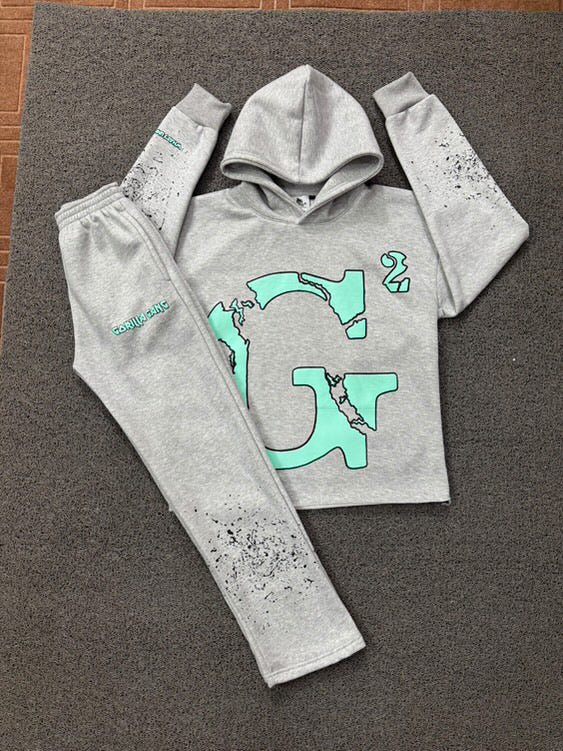 Grey/ Mint Green G2 Sweatsuits