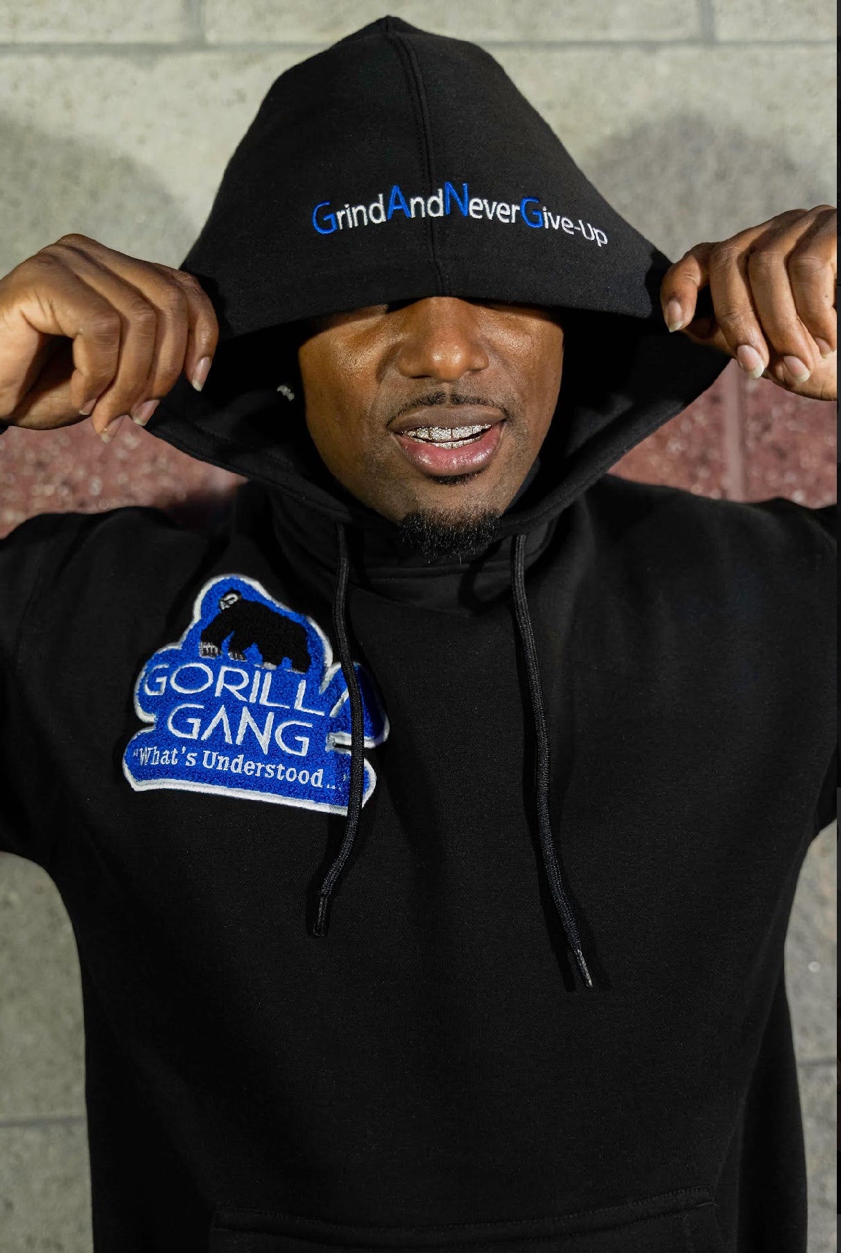 Black & Royal Blue Sweatsuit