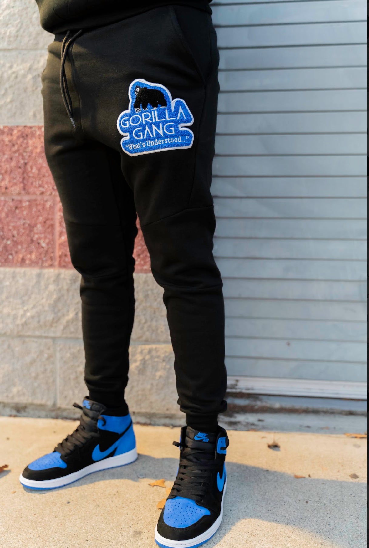 Black & Royal Blue Sweatsuit