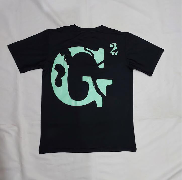 G2, Mint green/ Black Dri Fit shirt